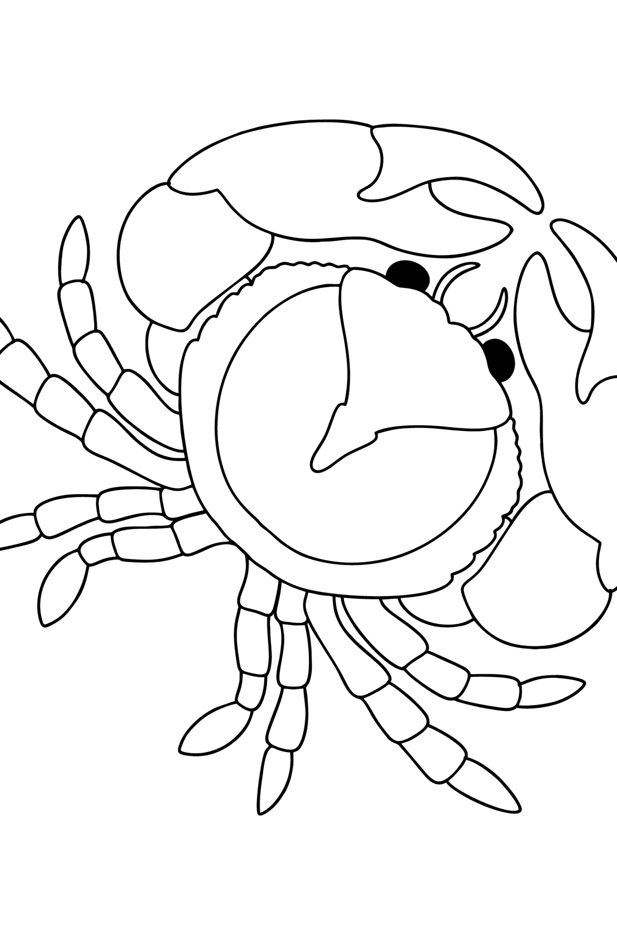 Krab kolorowanki